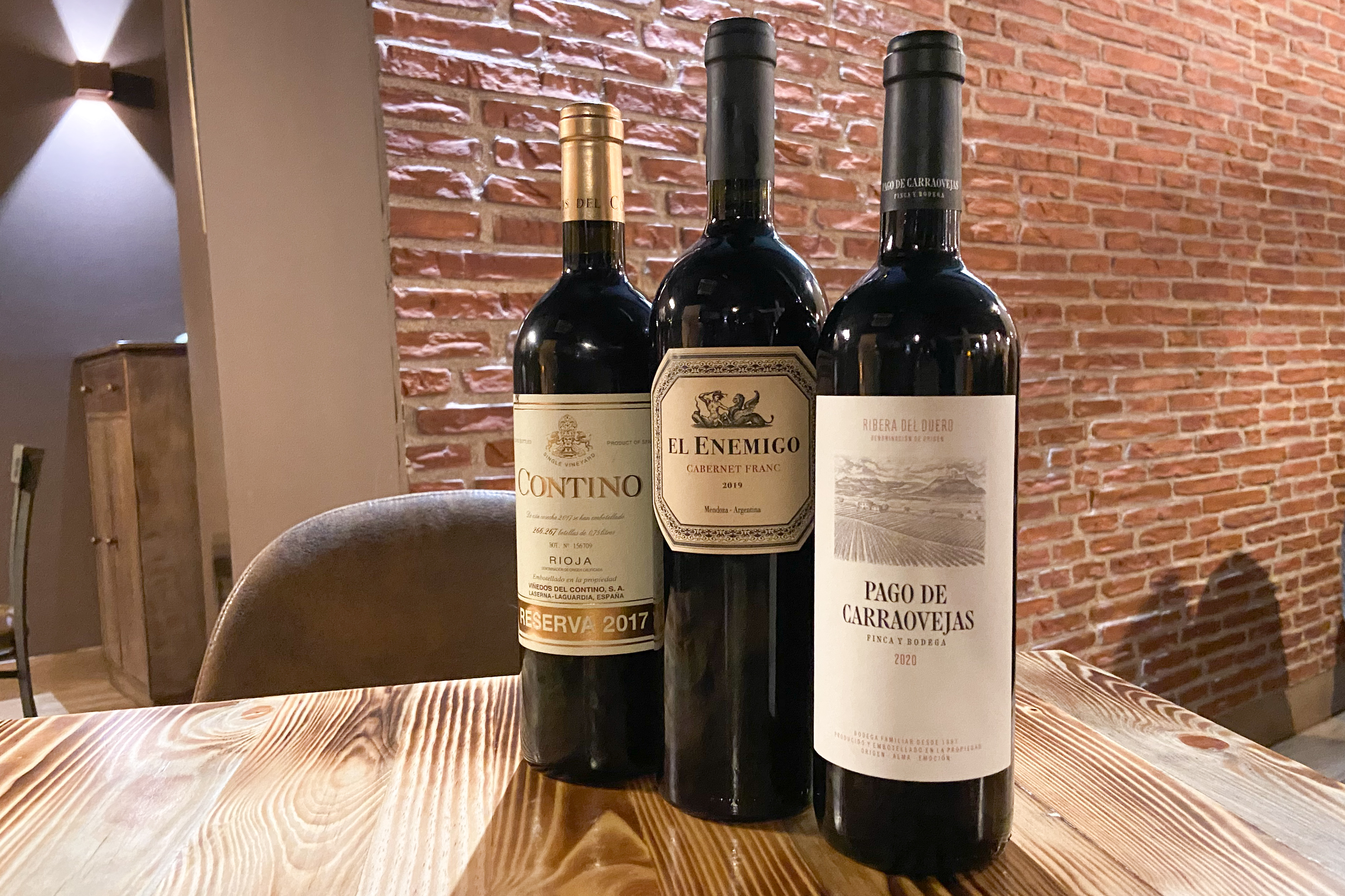 Carta de vinos Chado